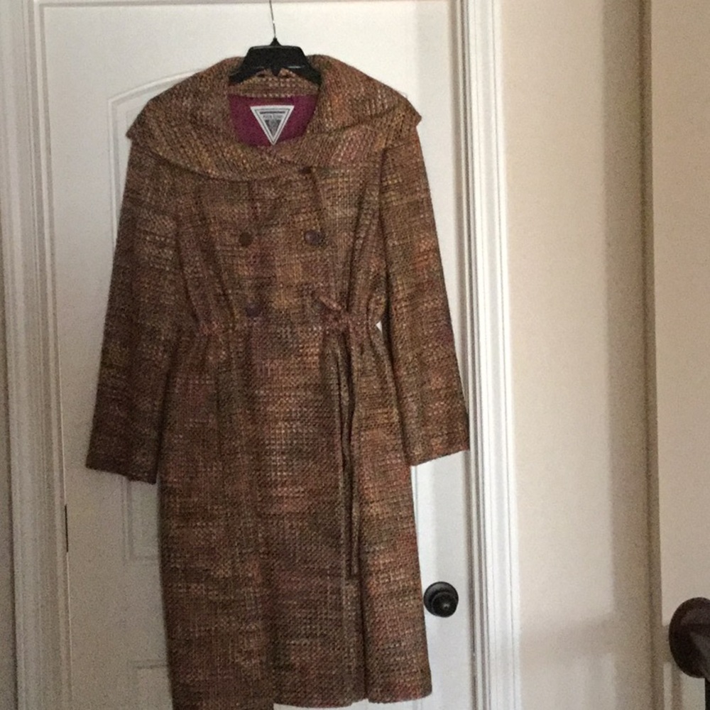 Multi colored pink coat